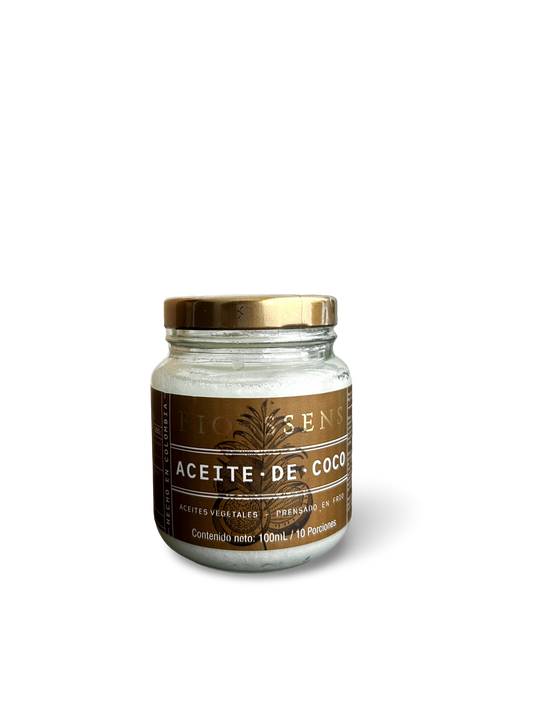 Aceite de coco prensado en Frío